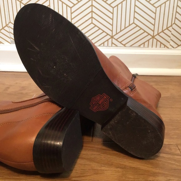 Harley Davidson Leather Brown Boots. - Picture 11 of 16